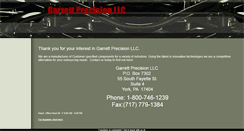 Desktop Screenshot of garrettprecision.com