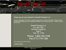 Tablet Screenshot of garrettprecision.com